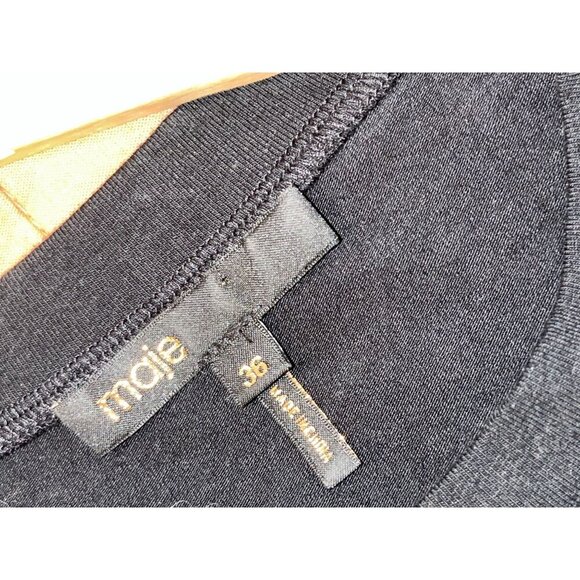 MAJE  Raprinode Trompe L’Oeil  Midi Dress Size Small Women in Lilac  ($372) - Picture 8 of 11